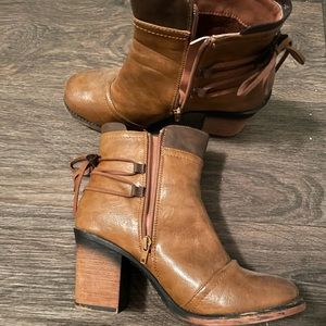 Brown ankle boots